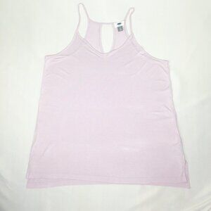 Old Navy Lilac Jersey Key Hole Racerback Tank Sz L